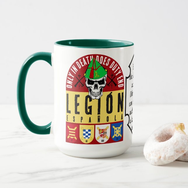 SERVIR HASTA MORIR MUG (With Donut)