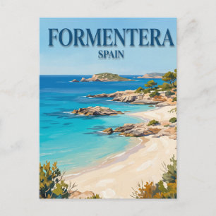 Ses Illetes Beach Formentera Spain Postcard