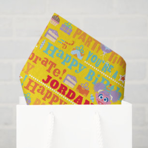 Sesame Pals Celebration Pattern Tissue Paper