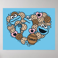 Sesame Sesame | Cookie Monster Doodle Heart