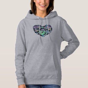 Sesame Sesame Count von Count Doodle Heart Hoodie