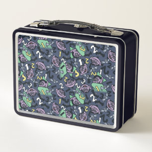 Sesame Sesame Count von Count Doodle Pattern Metal Lunch Box