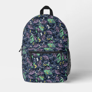 Sesame Sesame   Count von Count Doodle Pattern Printed Backpack