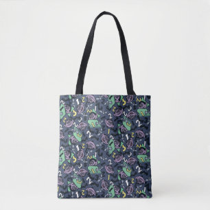 Sesame Sesame Count von Count Doodle Pattern Tote Bag