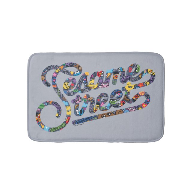 Sesame Sesame | Doodle Logo Bath Mat (Front)