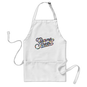 Sesame Sesame Doodle Logo Standard Apron
