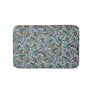 Sesame Sesame Oscar the Grouch Pattern Bath Mat