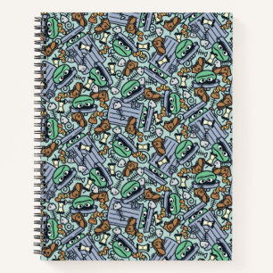 Sesame Sesame   Oscar the Grouch Pattern Notebook