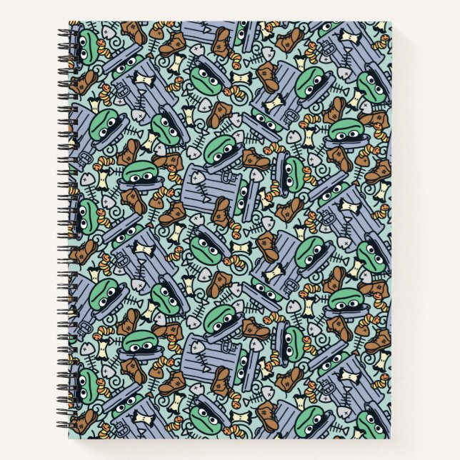 Sesame Sesame | Oscar the Grouch Pattern Notebook (Front)