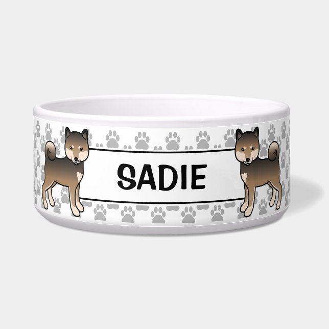 Sesame Shiba Inu Cute Dog With Pet's Name (Front)