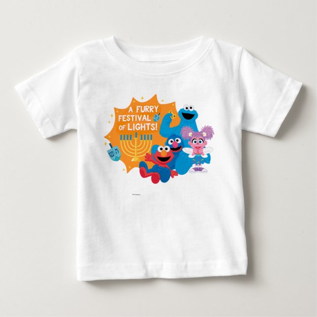 Sesame Street | A Furry Festival of Lights! Baby T-Shirt (Front)