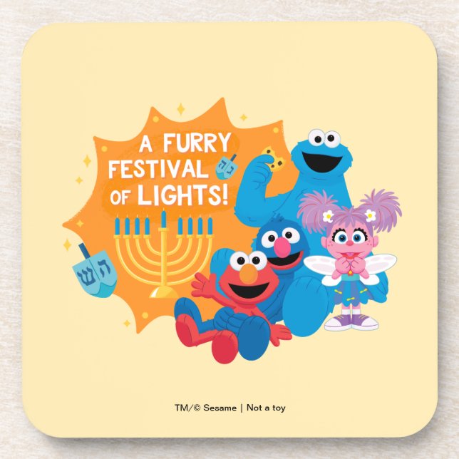 Sesame Street | A Furry Festival of Lights! Coaster (Front)