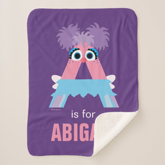 Sesame Street | A is for Abby Sherpa Blanket (Front)