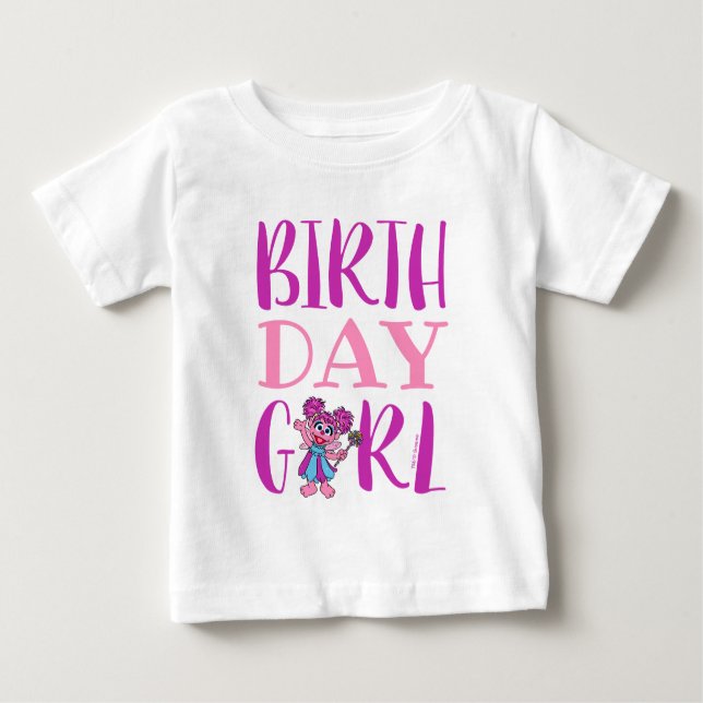 Sesame Street | Abby - Birthday Girl Baby T-Shirt (Front)