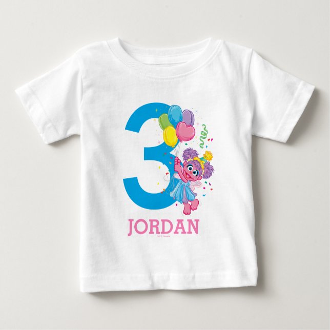Sesame Street | Abby Cadabby Birthday Baby T-Shirt (Front)