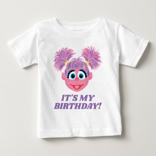Sesame Street | Abby Cadabby - It's My Birthday Ba Baby T-Shirt (Front)