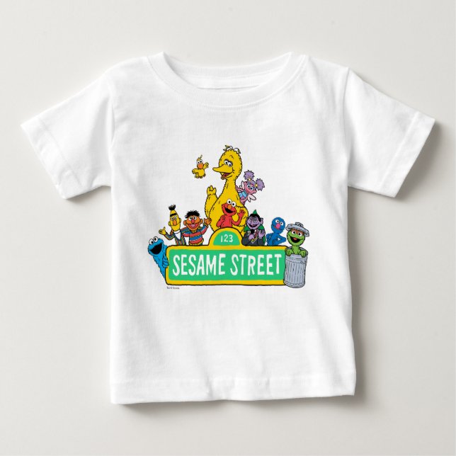Sesame Street | All Around the Sesame Street Sign Baby T-Shirt (Front)