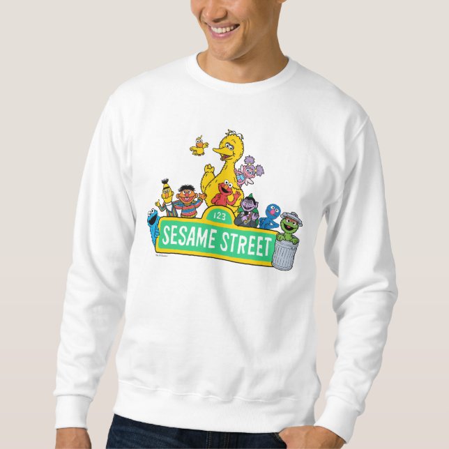 Sesame Street | All Around the Sesame Street Sign Sweatshirt (Front)