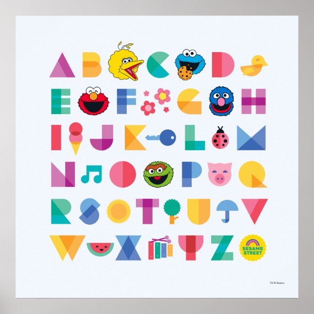 Sesame Street Alphabet Poster (Front)