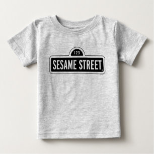 Sesame Street   B&W Logo Baby T-Shirt