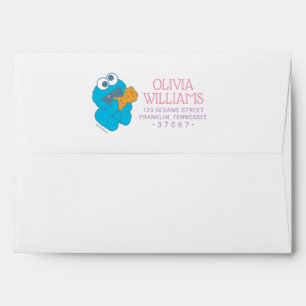 Sesame Street Baby Birthday - Cookie Monster Envelope