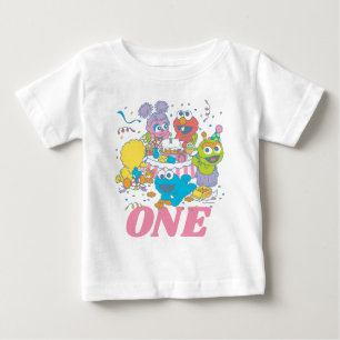 Sesame Street   Baby's 1st Birthday Baby T-Shirt