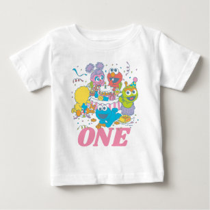 Sesame Street   Baby's 1st Birthday Baby T-Shirt
