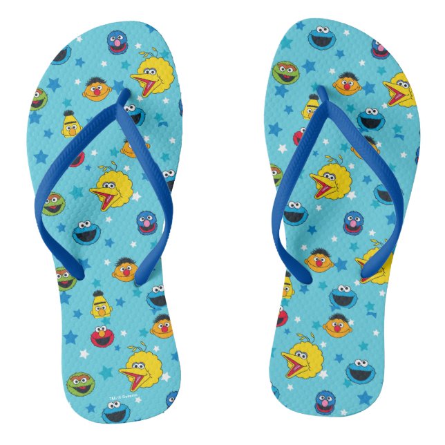 Sesame Street | Best Friends Star Pattern Jandals (Footbed)