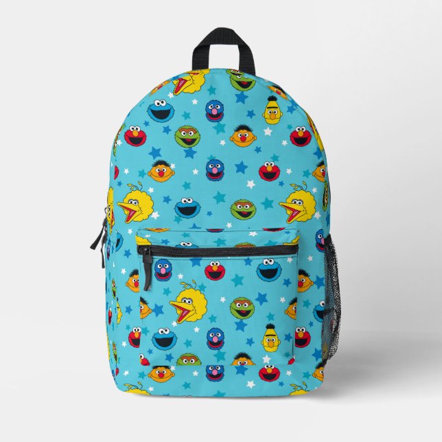 Sesame Street | Best Friends Star Pattern Printed Backpack (Front)
