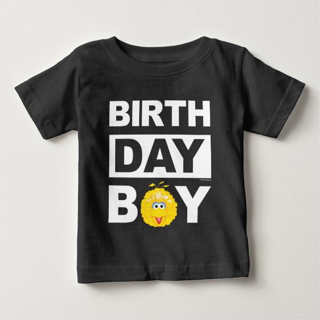 Sesame Street | Big Bird - Birthday Boy Baby T-Shirt (Front)