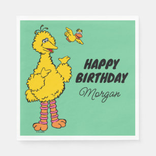 Sesame Street   Big Bird & Little Bird Birthday Napkin