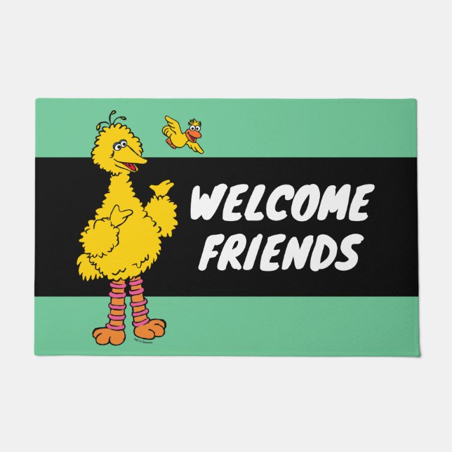 Sesame Street | Big Bird & Little Bird Doormat (Front)