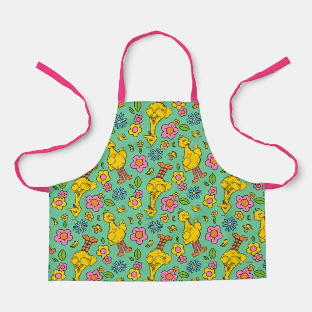Sesame Street | Big Bird & Little Bird Pattern Apron (Front)