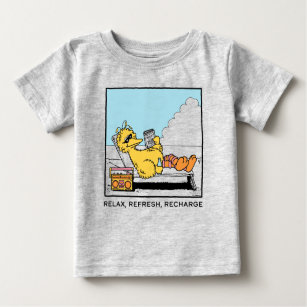 Sesame Street   Big Bird Relax Refresh Recharge Baby T-Shirt
