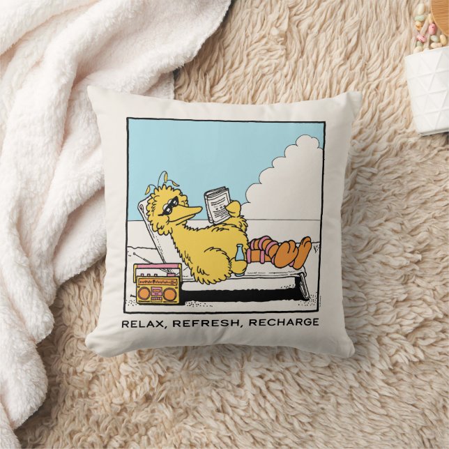 Sesame Street | Big Bird Relax Refresh Recharge Cushion (Blanket)