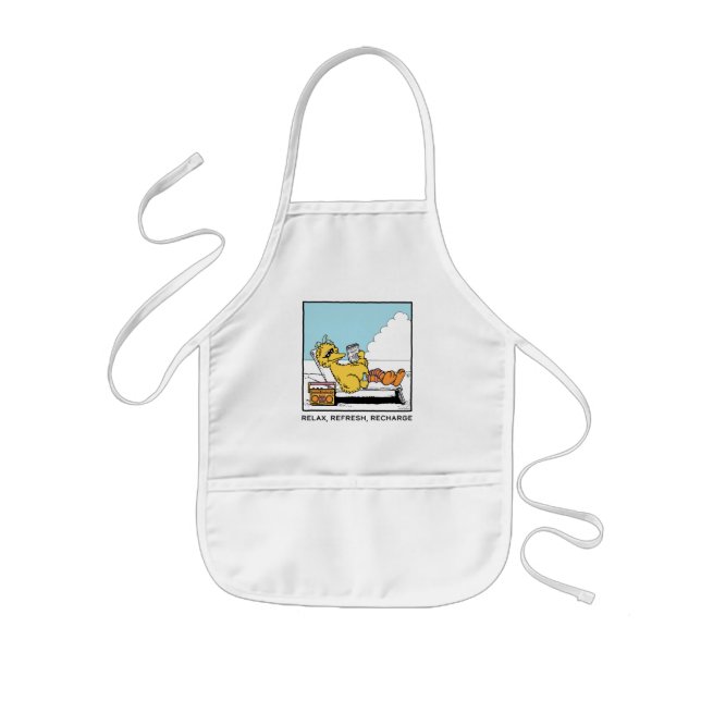 Sesame Street | Big Bird Relax Refresh Recharge Kids Apron (Front)