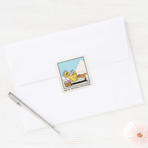 Sesame Street   Big Bird Relax Refresh Recharge Square Sticker