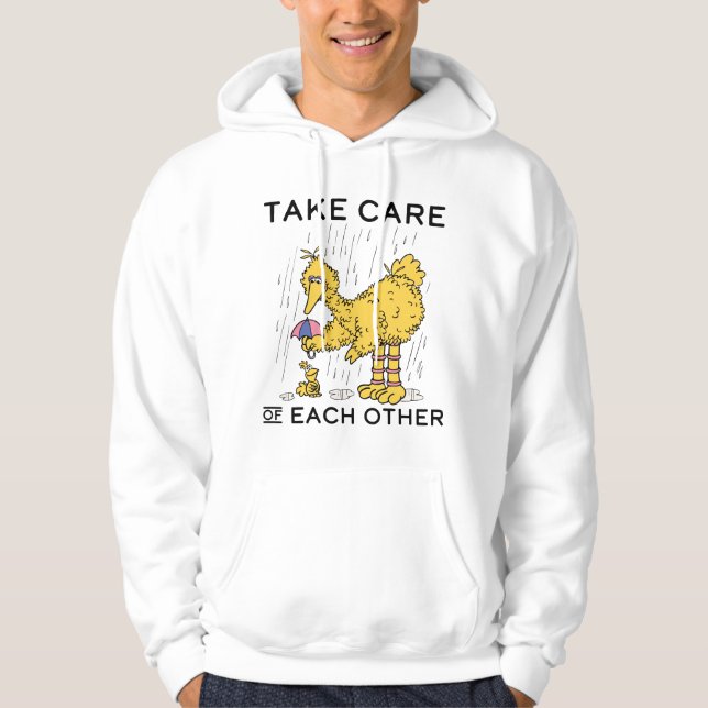 Sesame Street | Big Bird Take Care of Each Other Hoodie (Front)
