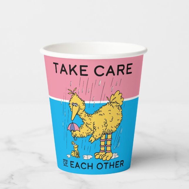 Sesame Street | Big Bird Take Care of Each Other Paper Cups (Front)
