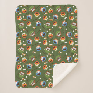 Sesame Street   Camping Is S'more Fun With Friends Sherpa Blanket