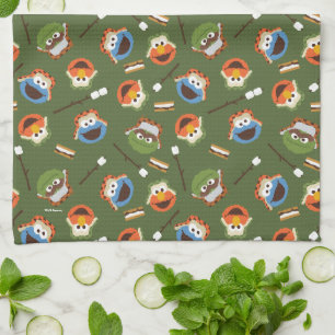 Sesame Street   Camping Is S'more Fun With Friends Tea Towel