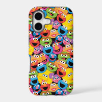 Sesame Street Character Faces Pattern