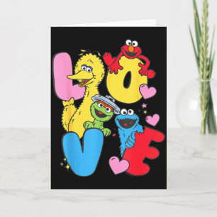 Sesame Street Character Love Valentine  Card