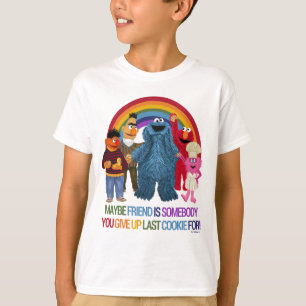 Sesame Street Characters   Friends Quote T-Shirt