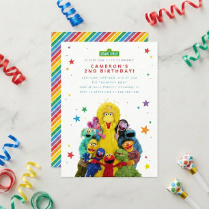 Sesame Street Characters  Invitation