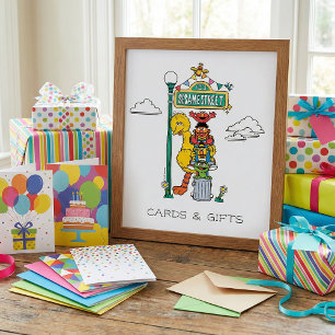 Sesame Street Characters & Street Sign