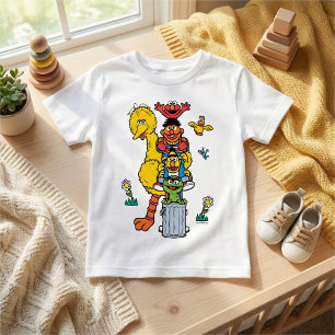 Sesame Street Characters & Street Sign Baby T-Shirt