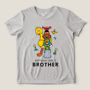 Sesame Street Characters & Street Sign Birthday Tri-Blend Shirt