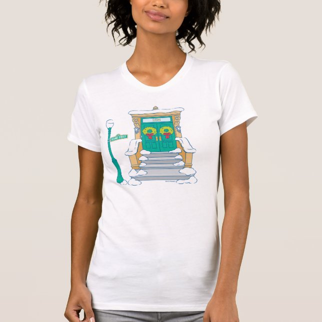 Sesame Street | Christmas Doorstep T-Shirt (Front)