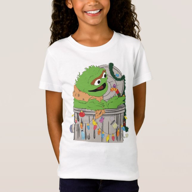 Sesame Street | Christmas Oscar the Grouch T-Shirt (Front)
